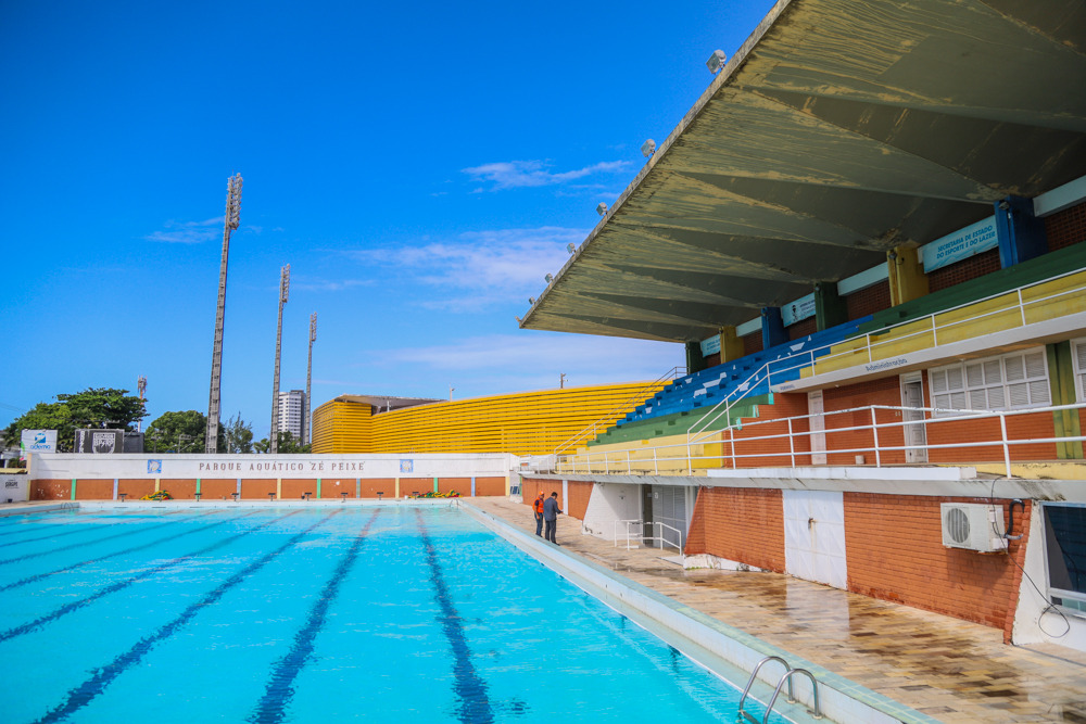 Defesa Civil Estadual vistoria Parque Aquático Zé Peixe com a utilização de drone