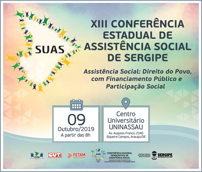 Conferência Estadual de Assistência Social de Sergipe acontece nesta quarta-feira, 09