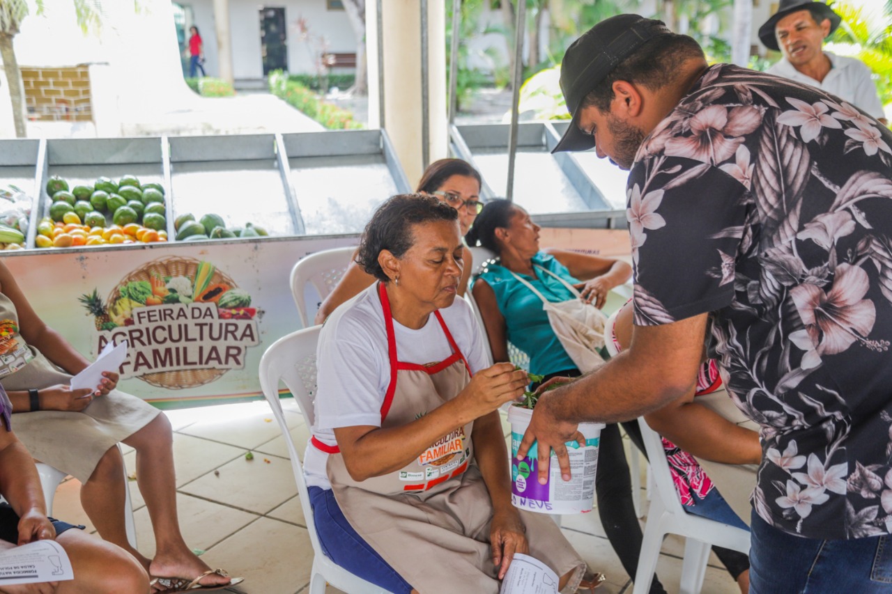 Produtores da Feira da Agricultura Familiar participam de intervenção sobre controle de pragas