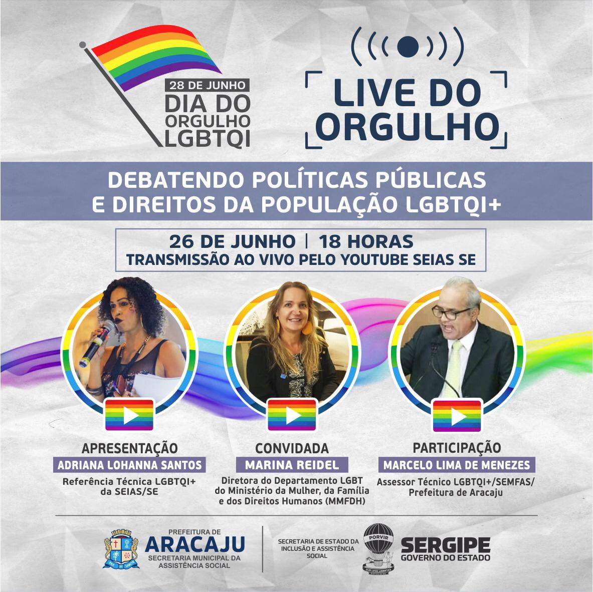 Governo debate políticas públicas LGBTQI+ em “LIVE do Orgulho”, nesta sexta-feira