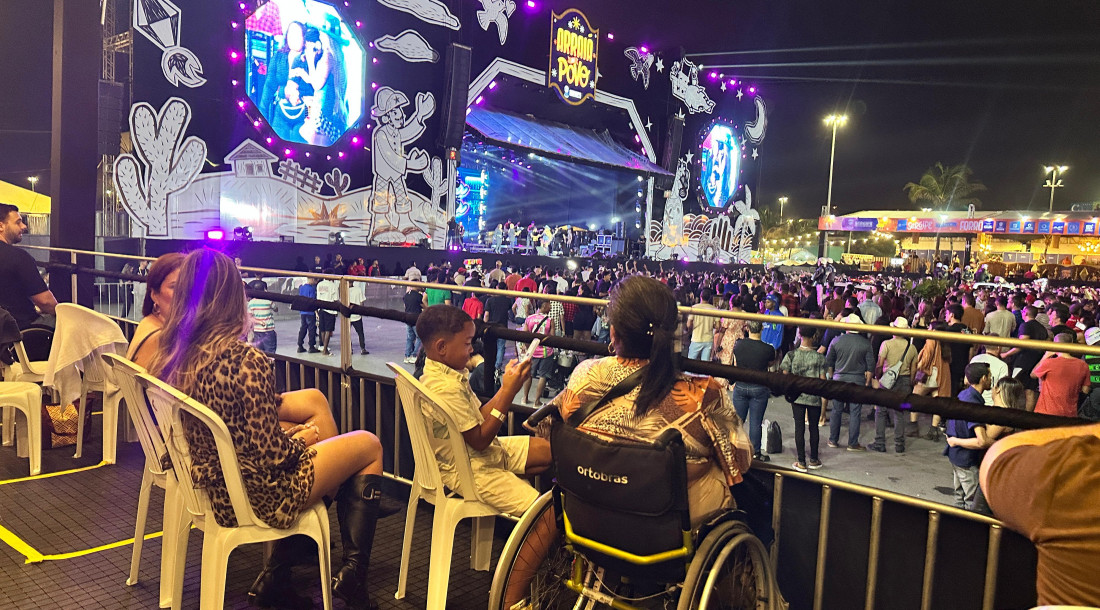 Camarote da Acessibilidade garante inclusão e conforto no Arraiá do Povo 2025