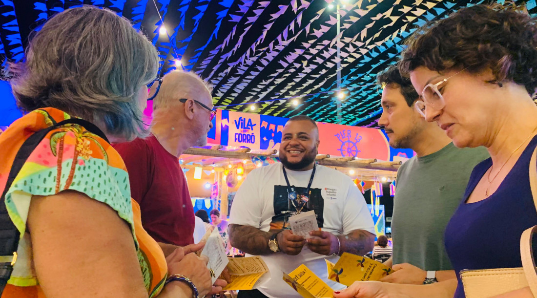 Blitz dos Direitos Humanos percorre festas e mercados durante o mês de junho com campanha de combate ao trabalho infantil