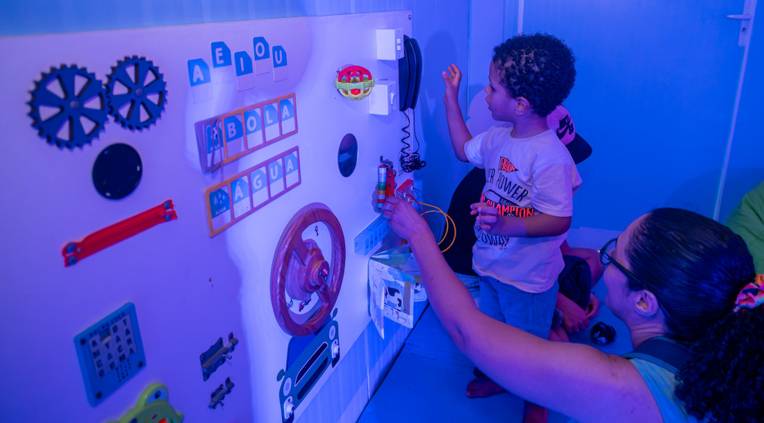 Espaço Multissensorial promove acolhimento e inclusão na Vila da Criança