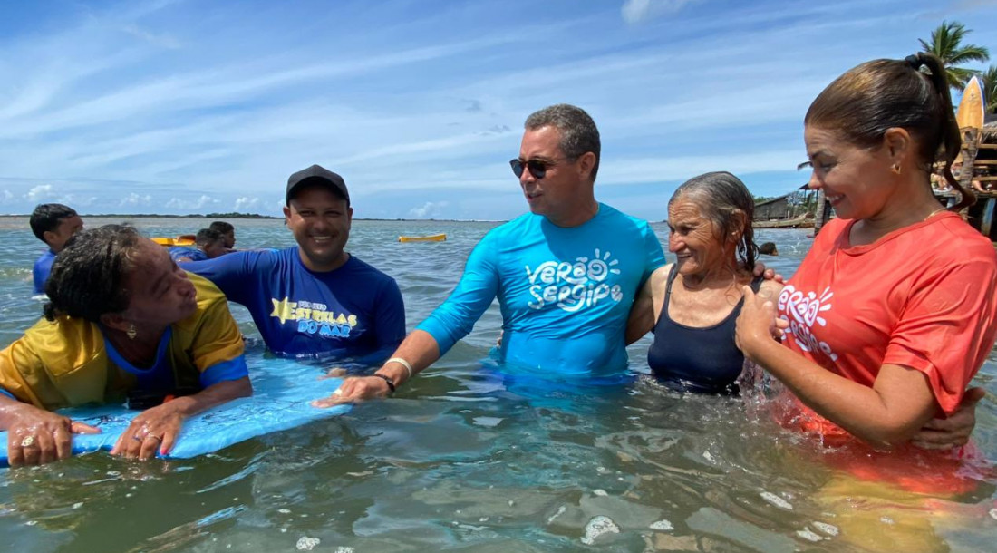 Inclusão e cidadania no Verão Sergipe são garantidos com o banho assistido